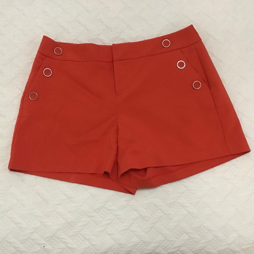 Elle Women’s Red-Orange Shorts | Size 6